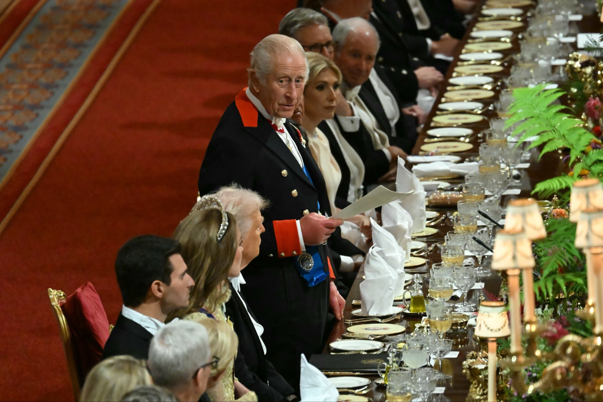 Donald Trump and First Lady Attend State Banquet Hosted by King Charles III at Windsor Castle