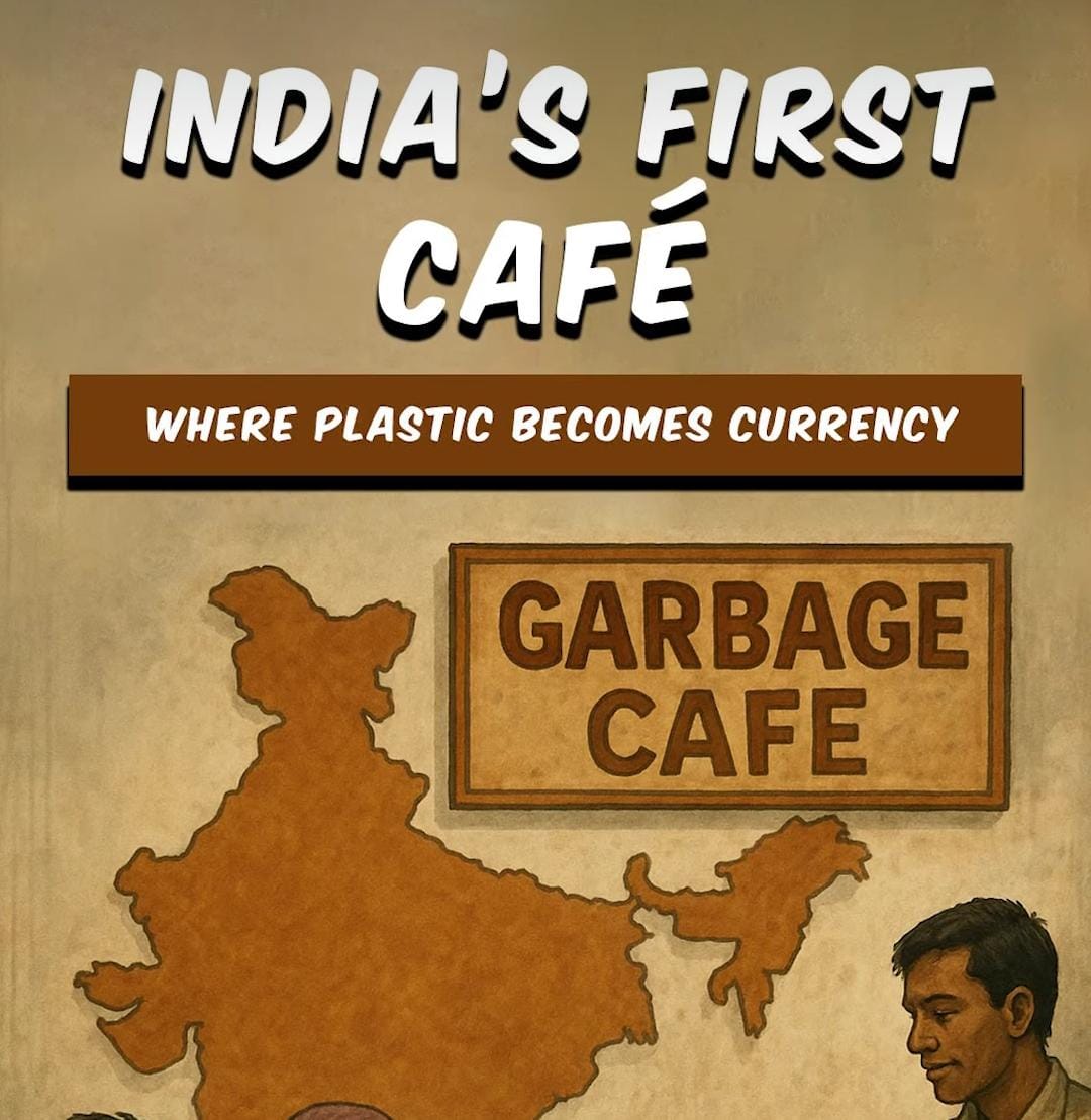 Garbage Café: Can this idea be a model for Plastic -Free & Poverty- Free India?