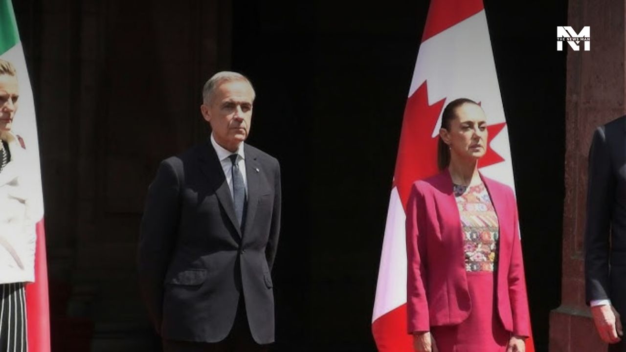 Mexican President Claudia Sheinbaum Welcomes Prime Minister Of Canada Mark Carney