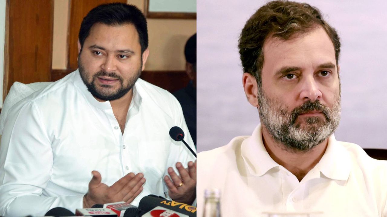 Tejashwi Yadav, Rahul Gandhi