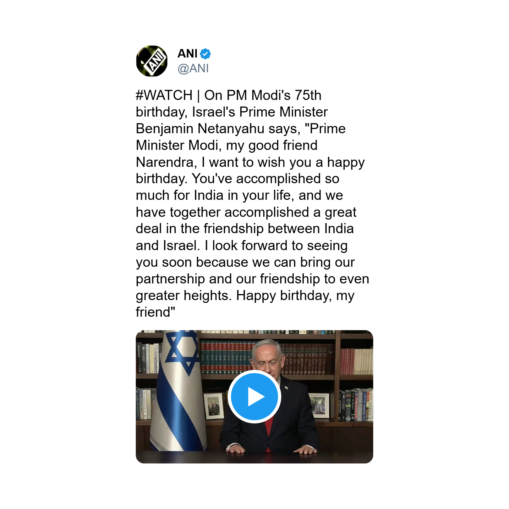 Israeli Prime Minister Benjamin Netanyahu