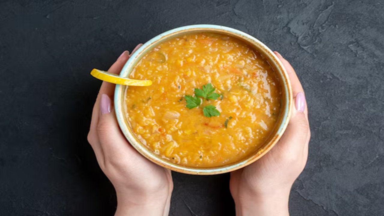 Lentil Soup is everybody's favorite and healthy. It has protein and fiber and is good for weight loss management.