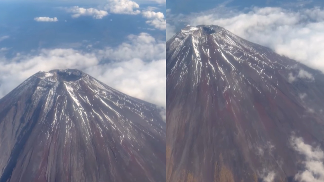 US President Donald Trump’s Air Force One Flight Captures Breathtaking View of Mount Fuji US President Donald Trump’s Air Force One Flight Captures Breathtaking View of Mount Fuji