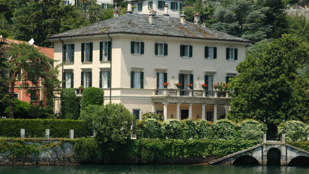 George Clooney's Villa Oleandra in Laglio, Italy, embodies the perfect blend of historical charm and modest luxury, valued at $100 million.