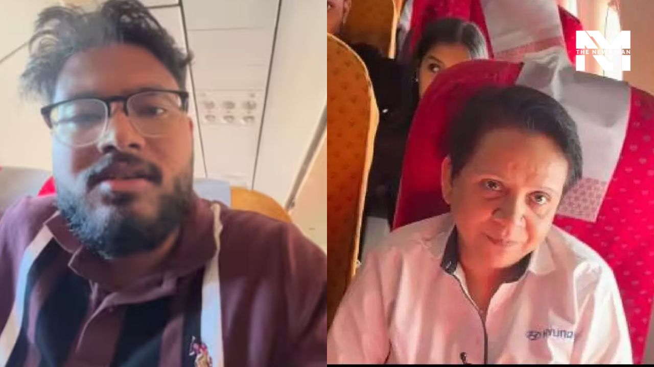 Woman Threatens YouTuber to Speak Marathi on Mumbai Flight Woman Threatens YouTuber to Speak Marathi on Mumbai Flight