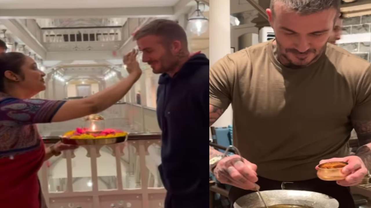David Beckham Received Traditional Welcome in Mumbai, Shares Glimpses