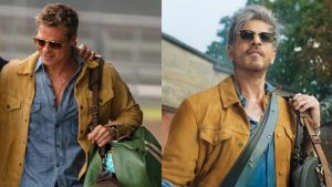 SRK Look in King Compared with Brad Pitt's in F1
