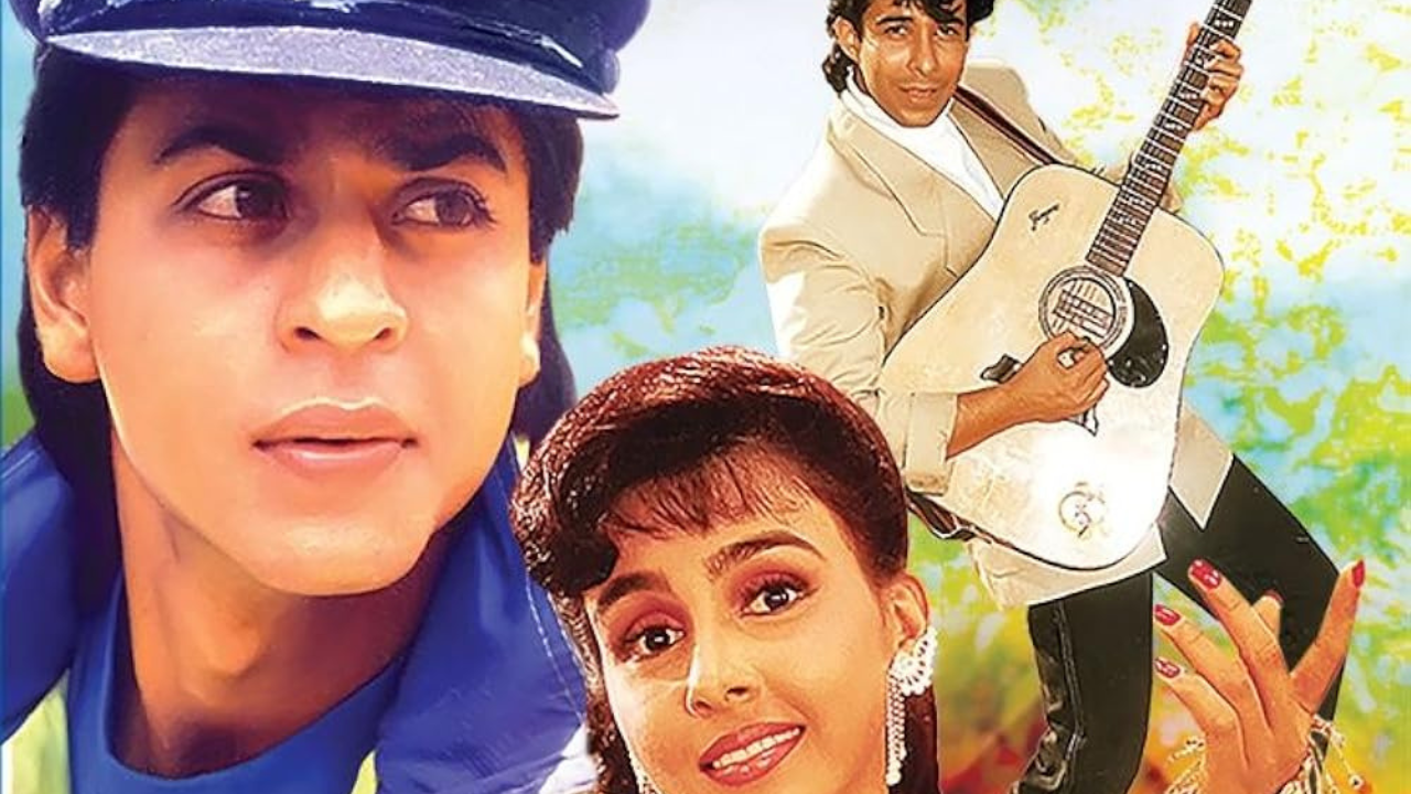 This romantic comedy is directed by Kundan Shah. SRK stars as Sunil, a lovable musician who tries to win over the girl of his dreams, Anna, played by Suchitra Krishnamoorthi. His charming performance makes him stand out in glory.