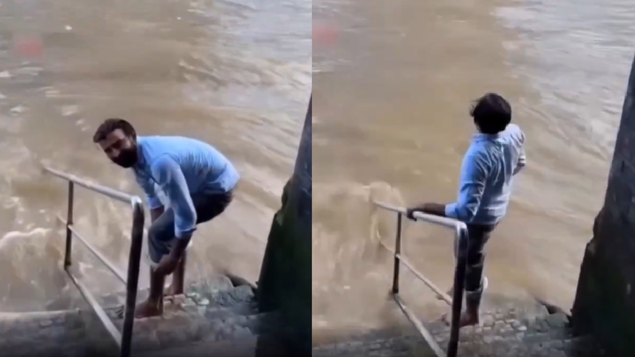 Man Seen Washing His Feet in London’s Thames River, Sparks Debate on Civic Sense