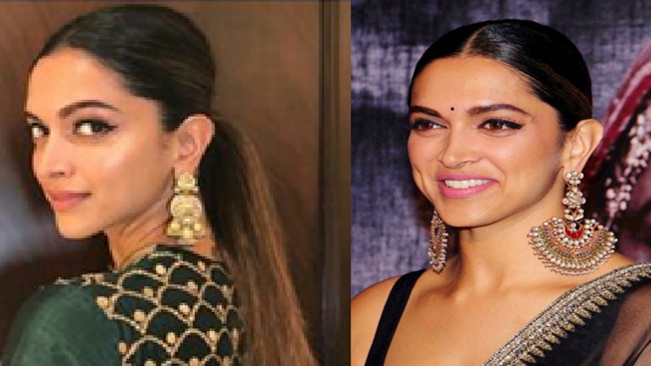 In black traditional wear, the golden-plated Jhumkas are the best option. It gives you a stunning look. You can carry this style statement for parties.