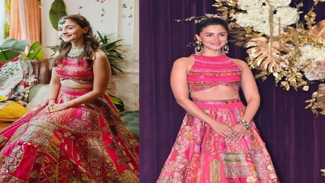 A multi-designer lehenga with a golden patch is also a beautiful attire to wear for this wedding season. (Disclaimer: Given the input is on an information basis, please seek professional advice.)