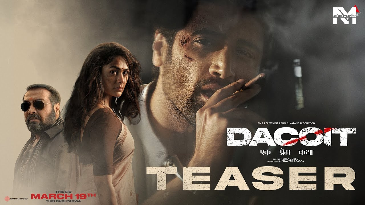 Dacoit Teaser: Adivi Sesh, Mrunal Thakur Heist Promises a Thrilling Ride Fueled by Action, Brutal Conflicts & Racy Cuts
