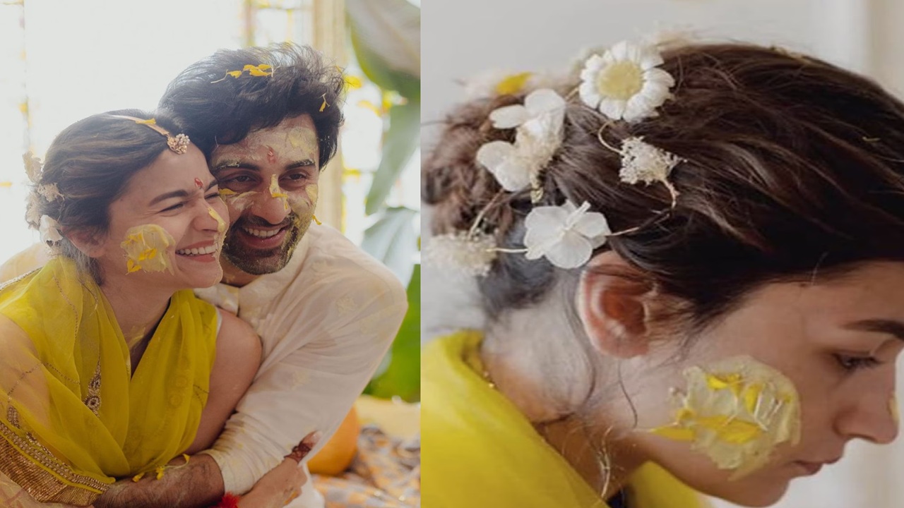 Alia is a well known for her fashion sense. She got married to actor Ranbir Kapoor in April 2022. Her Haldi look went so viral that her simplicity captivated her fans. She wore simple traditional dress with a dupatta and installed flowers for hair accessories. It was very attractive.