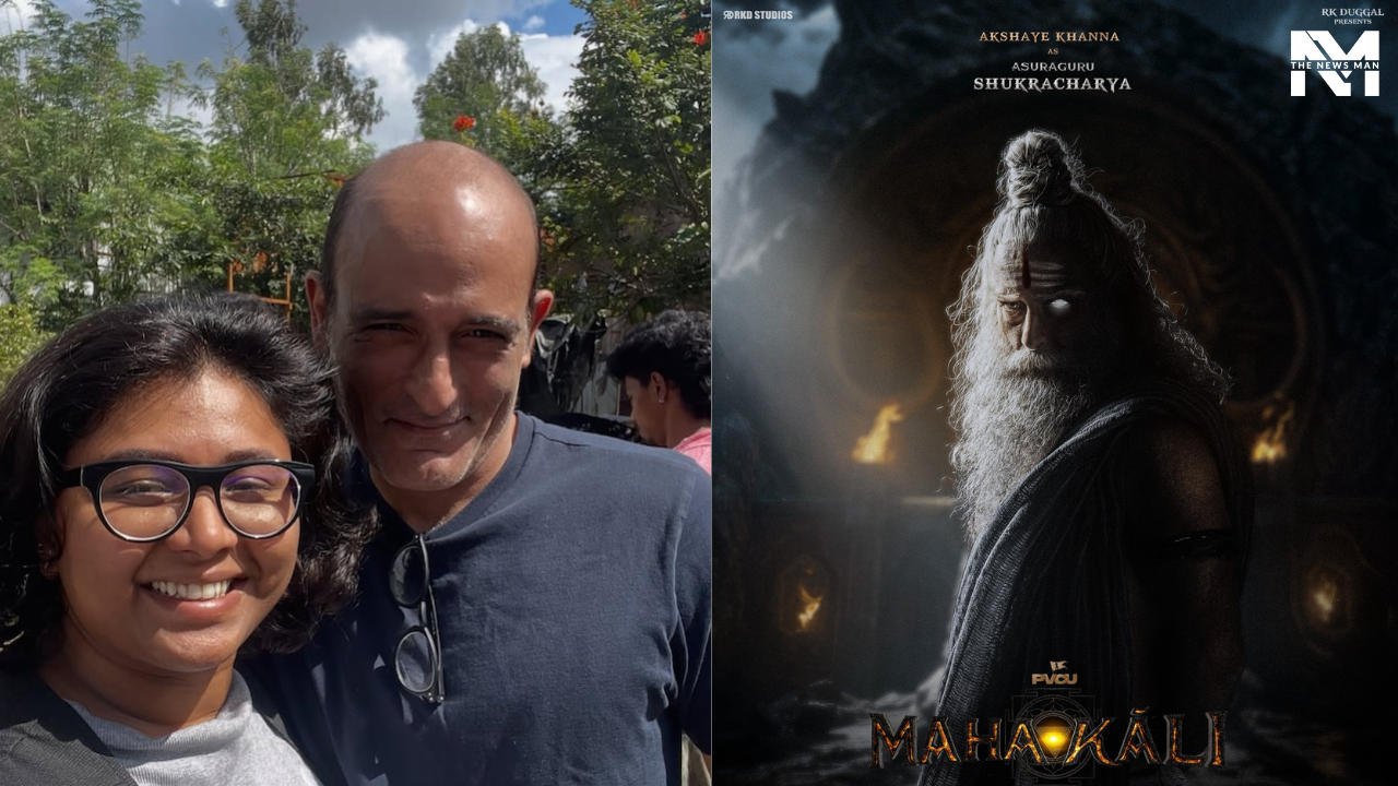 Akshaye Khanna Poses with Director Puja Kolluru from the Set of Mahakali, Preps Up for Telugu Debut Amid Controversies Akshaye Khanna Poses with Director Puja Kolluru from the Set of Mahakali, Preps Up for Telugu Debut Amid Controversies