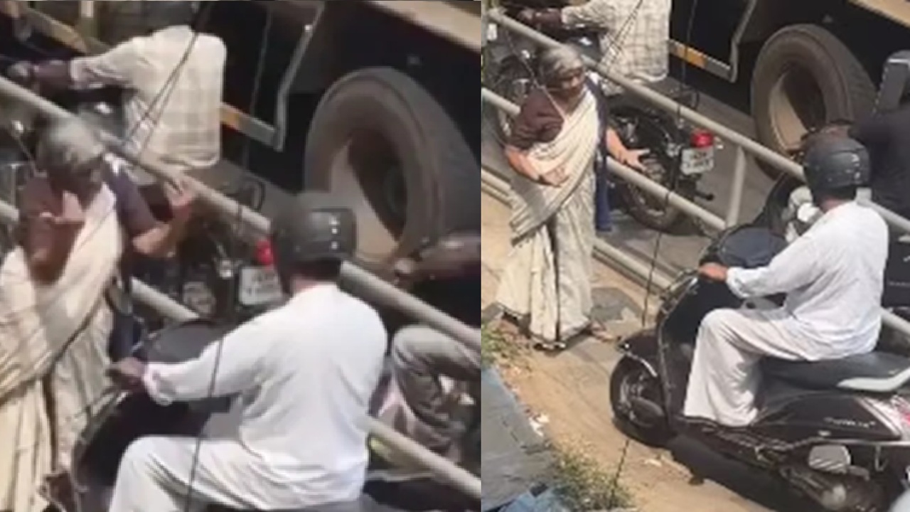 Watch: Internet Praises Elderly Woman for Confronting Scooter Rider Using Footpath