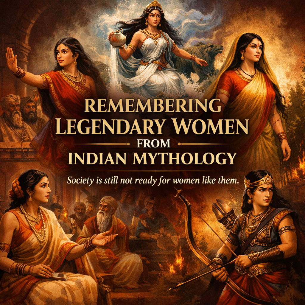 Legendary Women of Indian Mythology They chose. They questioned. They stood their ground.
