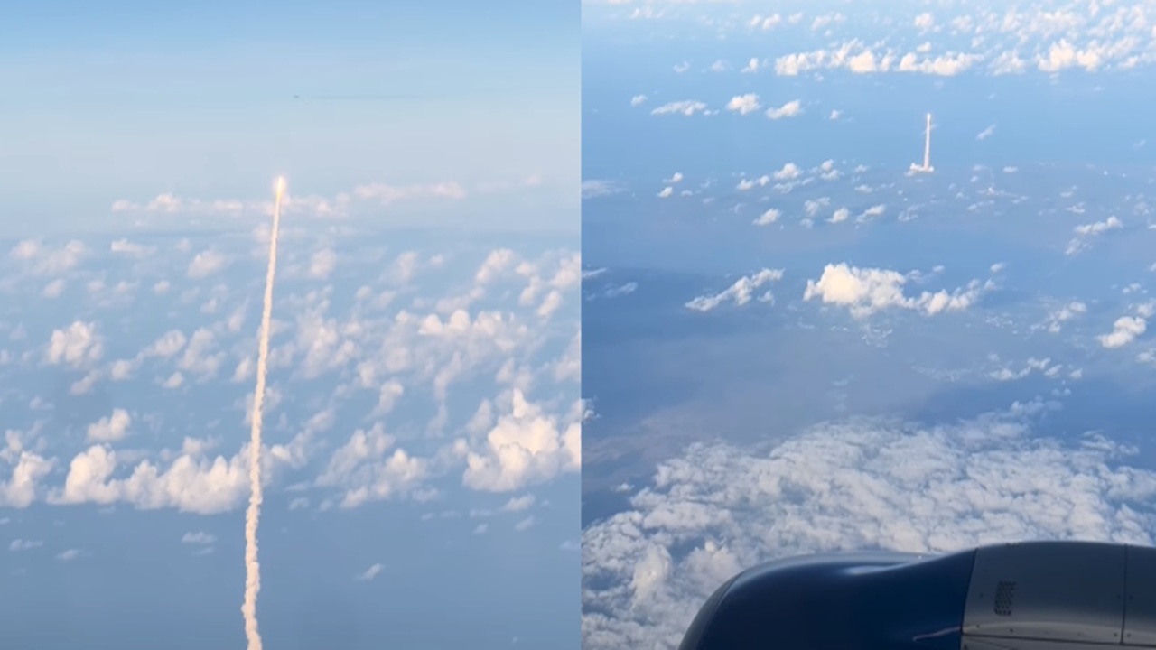 Passenger Captures Stunning Video of Artemis II Launch from Plane, NASA Reacted