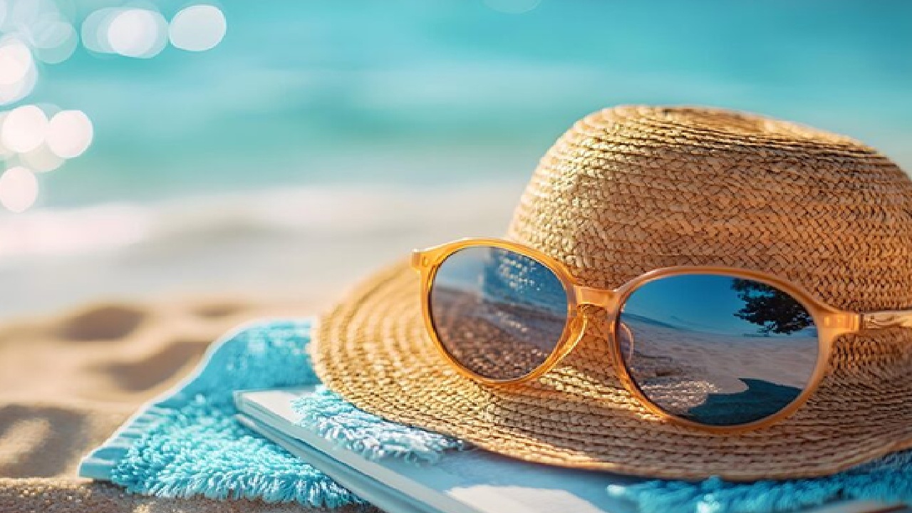 Wear light colored, airy clothing made of organic materials like cotton, linen or bamboo. Bring a portable, battery operated fan, a reusable water bottle with a filter and a high SPF, broad spectrum sunscreen that you reapply every two hours.
