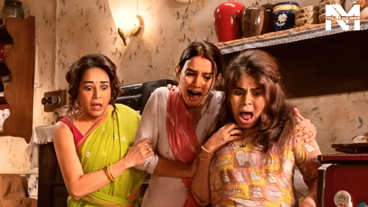 Madhuri Dixit, Triptii Dimri, And Dharna Durga Unite for Netflix’s Maa Behen, Take a Closer Look at the Poster