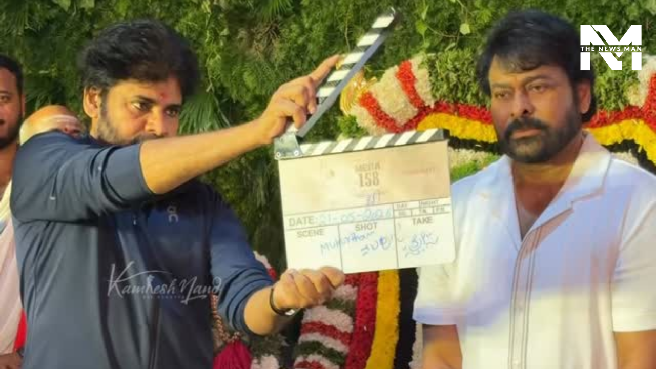Mega158 Goes on Floors, Pawan Kalyan Claps for Chiranjeevi at the Mahurat Ceremony, Take a Look!