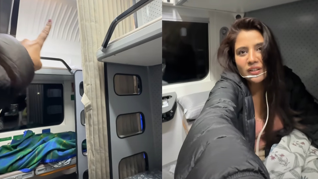 Woman's First Journey On Vande Bharat Sleeper Train Goes Viral; Impressed by Interiors, Hygiene