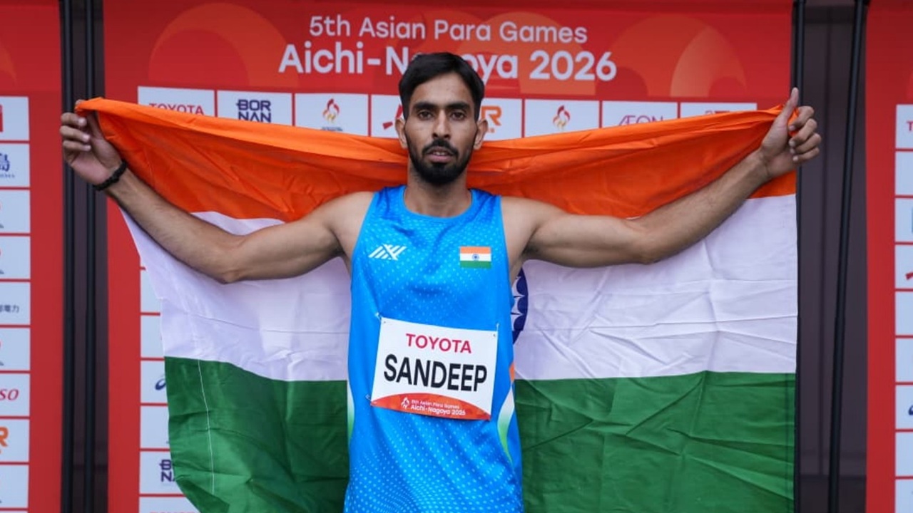 Asian Para Games: Sandeep Clinches Gold with World Record, Ajay Kumar Takes Bronze in Men's 400m T64