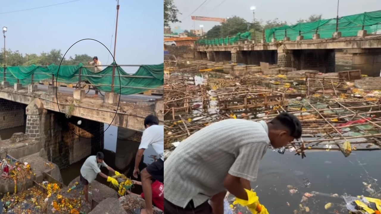 Video: Man Dumps Trash As Bittu Tabahi Cleans Ajnar River, Netizens Fume