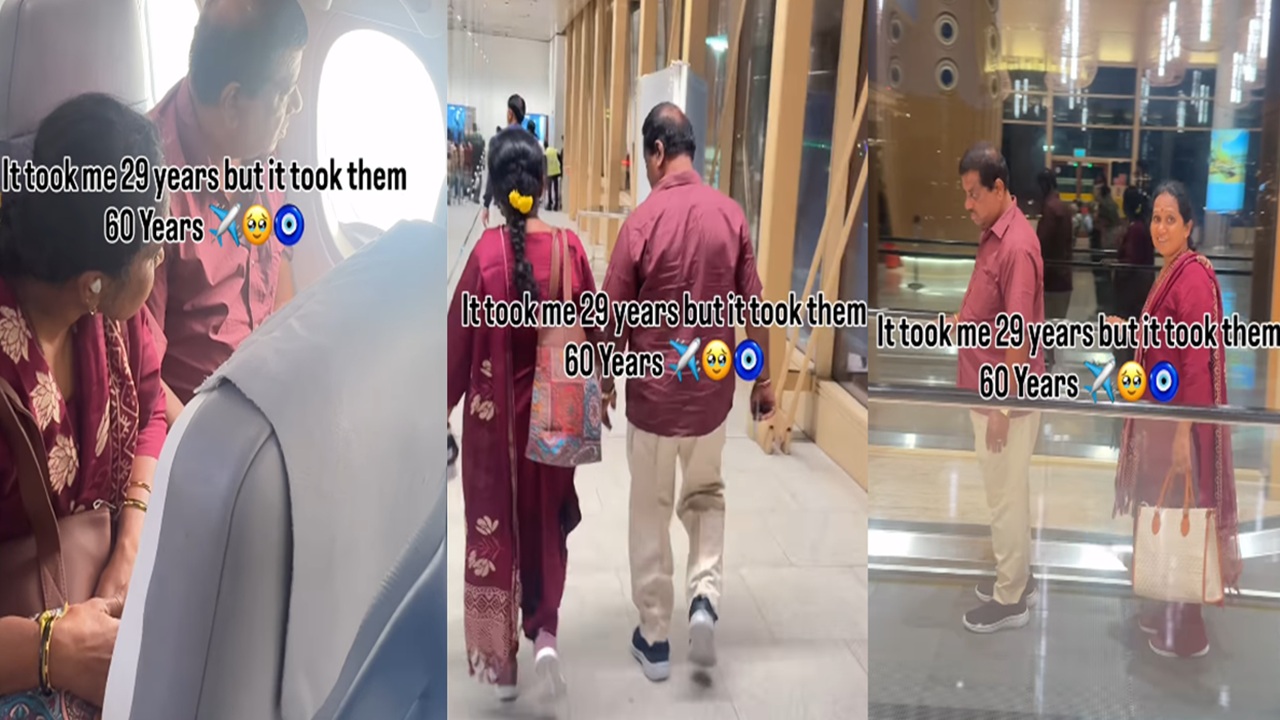 It Took Them 60 Years: Woman Takes Parents On First Flight, Watch Heartwarming Video