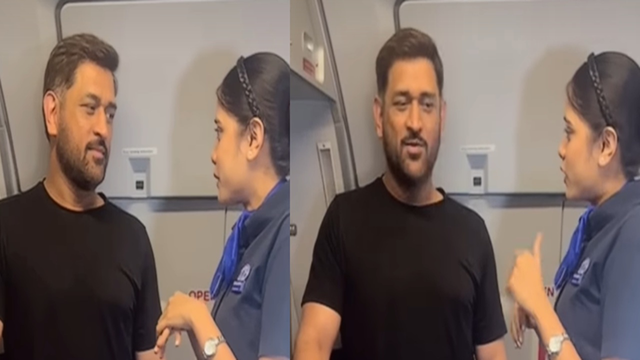 Flight Attendant Meets MS Dhoni Mid Flight, Calls It a 'Dream Come True' Moment