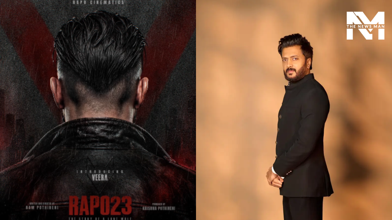 RAPO23: Riteish Deshmukh Makes Telugu Debut With Ram Pothineni’s Psychological Action Thriller